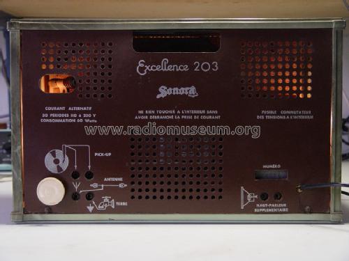 Excellence 203; Sonora-Radio; Paris, (ID = 479654) Radio