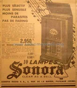 Radio-Phono Combiné RP5; Sonora-Radio; Paris, (ID = 1565880) Radio