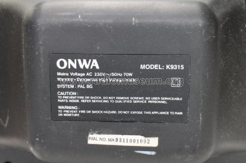 Orima - Onwa K9315; Kong Wah Electronic (ID = 1818030) Television