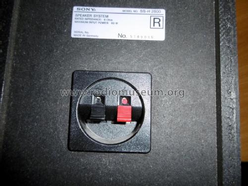 3-Speaker System SS-H 2800; Sony Corporation; (ID = 2342443) Speaker-P