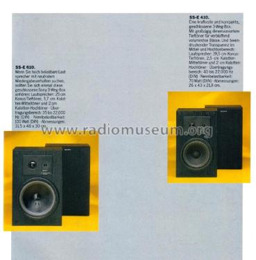 3 Way Speaker System SS-E610; Sony Corporation; (ID = 3001814) Altavoz-Au