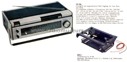 7 F-78 L; Sony Corporation; (ID = 2401947) Radio