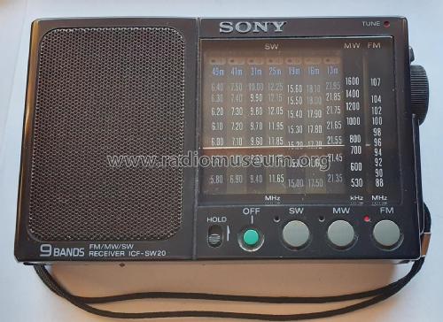 9 Bands FM / MW / SW Receiver ICF-SW20; Sony Corporation; (ID = 2961171) Radio