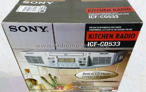 AM/FM Kitchen CD Clock Radio ICF-CD533; Sony Corporation; (ID = 2886617) Radio