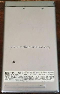 Autoreverse Walkman WM-7; Sony Corporation; (ID = 2591622) R-Player