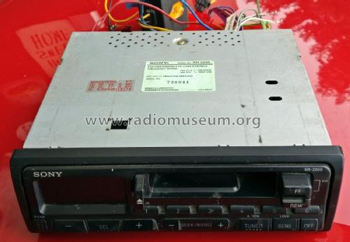 FM/AM Cassette Car Stereo XR-3200; Sony Corporation; (ID = 2321578) Autoradio