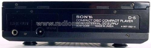 CD Compact Player D-5; Sony Corporation; (ID = 2456303) R-Player