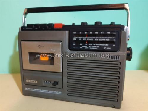 Cassette Corder 3-Bands CF-303L; Sony Corporation; (ID = 2482739) Radio