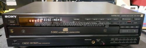 Compact Disc Player CDP-C8ESD; Sony Corporation; (ID = 2586065) Sonido-V