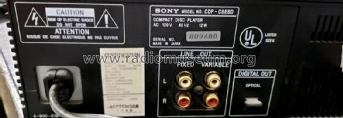 Compact Disc Player CDP-C8ESD; Sony Corporation; (ID = 2586066) R-Player