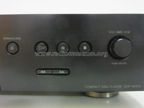 Compact Disc Player CDP-XE270; Sony Corporation; (ID = 2325863) Sonido-V