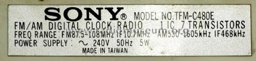 Digimatic TFM-C480E; Sony Corporation; (ID = 2955359) Radio