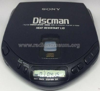 Discman CD Compact Player D-170AN; Sony Corporation; (ID = 2470092) Enrég.-R