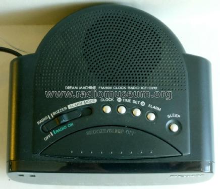 Dream Machine FM/AM Clock Radio ICF-C212; Sony Corporation; (ID = 2141784) Radio