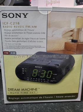 Dream Machine FM/AM Clock Radio ICF-C218; Sony Corporation; (ID = 3004923) Radio