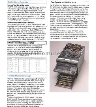 Component Digital VTR DVR-2000; Sony Corporation; (ID = 3091708) Ton-Bild