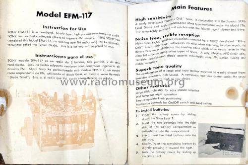 Esaki Diode EFM-117; Sony Corporation; (ID = 2961389) Radio