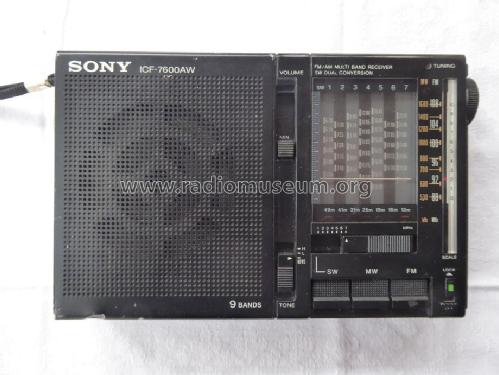 FM/AM Multiband Receiver ICF-7600AW; Sony Corporation; (ID = 2237962) Radio