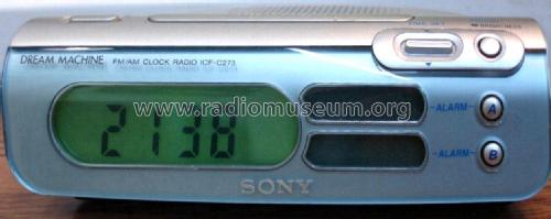 Dream Machine FM/AM Clock Radio ICF-C273; Sony Corporation; (ID = 2746890) Radio