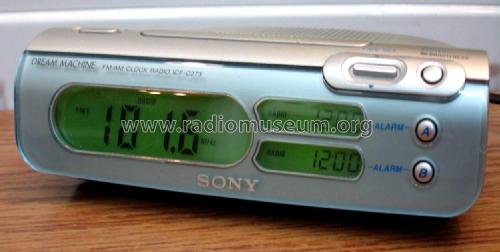 Dream Machine FM/AM Clock Radio ICF-C273; Sony Corporation; (ID = 2746892) Radio