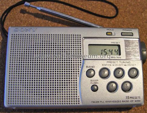 FM/AM PLL Synthesized Radio ICF-M260; Sony Corporation; (ID = 2224593) Radio