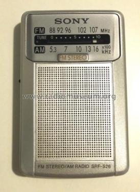 FM Stereo/AM Radio SRF-S26; Sony Corporation; (ID = 2112804) Radio