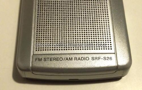 FM Stereo/AM Radio SRF-S26; Sony Corporation; (ID = 2112806) Radio