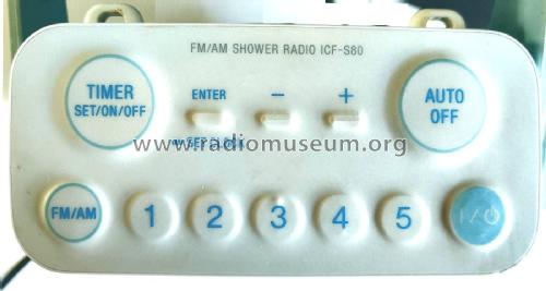 FM/AM Shower Radio ICF-S80 Radio Sony Corporation; Tokyo, build