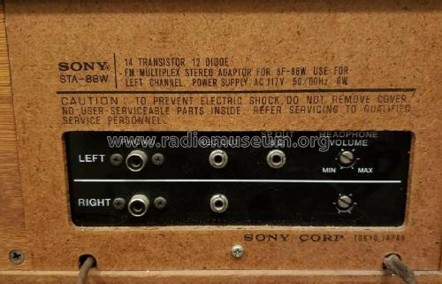 FM-AM Solid State 8F-88W and STA-88W; Sony Corporation; (ID = 2529042) Radio