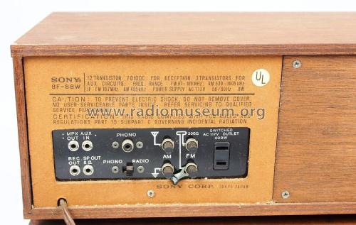 FM-AM Solid State 8F-88W and STA-88W; Sony Corporation; (ID = 2860056) Radio