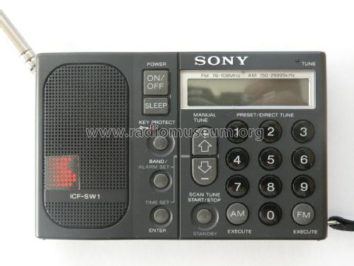 FM Stereo / LW / MW / SW Receiver ICF-SW1 - Type 1; Sony Corporation; (ID = 2870693) Radio