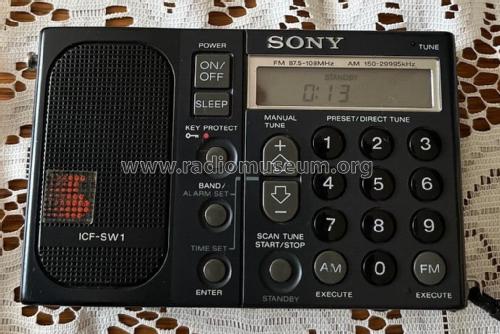 FM Stereo / LW / MW / SW Receiver ICF-SW1 - Type 2; Sony Corporation; (ID = 2902297) Radio