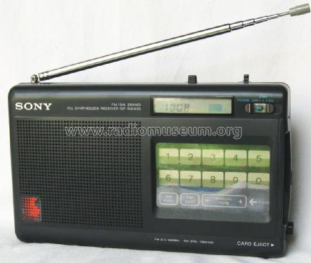 FM/SW 2 Band PLL Synthesized Receiver ICF-SW800; Sony Corporation; (ID = 2637933) Radio