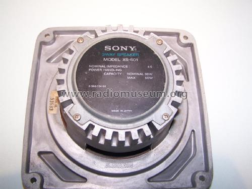 Fondlautsprecher XS-601; Sony Corporation; (ID = 2501581) Speaker-P