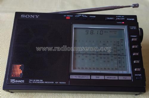 FM/LW/MW/SW PLL Synthesized Receiver ICF-7600DA; Sony Corporation; (ID = 2779751) Radio