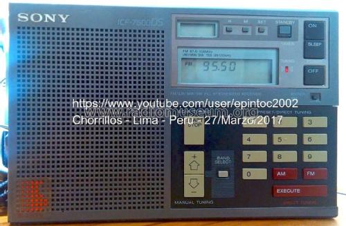 ICF-7600DS; Sony Corporation; (ID = 2131429) Radio