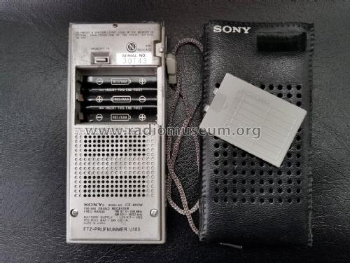 FM/AM 2 Band Receiver ICF-M10W; Sony Corporation; (ID = 3012900) Radio