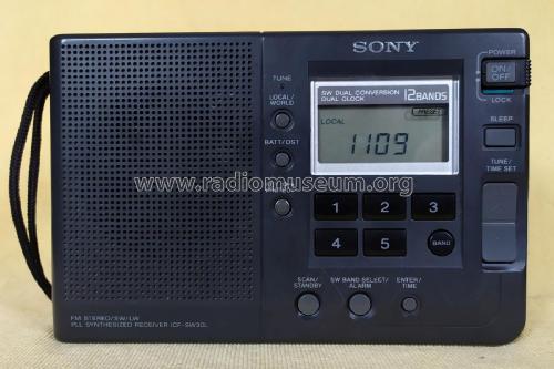 FM Stereo/SW/LW PLL Synthesized Receiver ICF-SW30L; Sony Corporation; (ID = 2641101) Radio