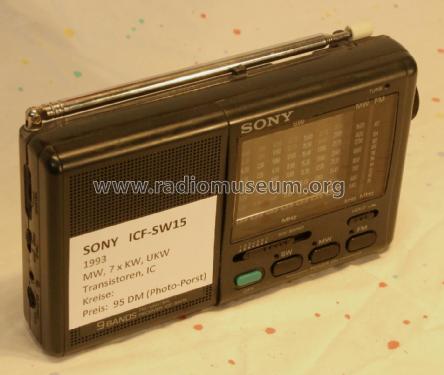 ICF-SW 15; Sony Corporation; (ID = 2611915) Radio