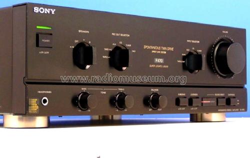 Integrated Stereo Amplifier F470 TA-F470; Sony Corporation; (ID = 2539580) Ampl/Mixer