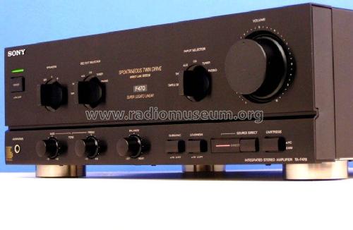 Integrated Stereo Amplifier F470 TA-F470; Sony Corporation; (ID = 2539581) Ampl/Mixer