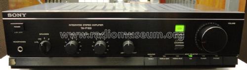 Integrated Stereo Amplifier TA-F100; Sony Corporation; (ID = 2537768) Ampl/Mixer