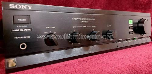 Integrated Stereo Amplifier TA-F200; Sony Corporation; (ID = 2537711) Ampl/Mixer