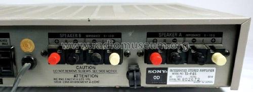 Integrated Stereo Amplifier TA-F45; Sony Corporation; (ID = 2591086) Ampl/Mixer