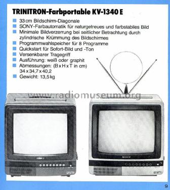 KV-1340E; Sony Corporation; (ID = 2807624) Television