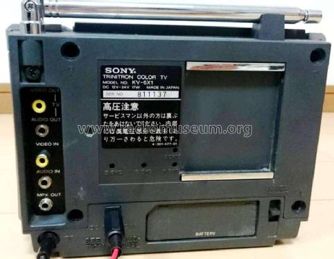 KV-6X1; Sony Corporation; (ID = 2584492) Television