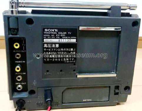 KV-6X1 Television Sony Corporation; Tokyo, build 1985 ??, 3