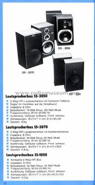 Lautsprecher-Box SS-2050; Sony Corporation; (ID = 2807314) Speaker-P