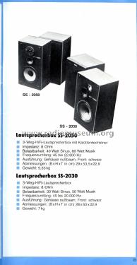 Lautsprecher-Box SS-2050; Sony Corporation; (ID = 2807316) Speaker-P