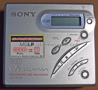 Recording MD Walkman MZ-R500; Sony Corporation; (ID = 2455814) R-Player